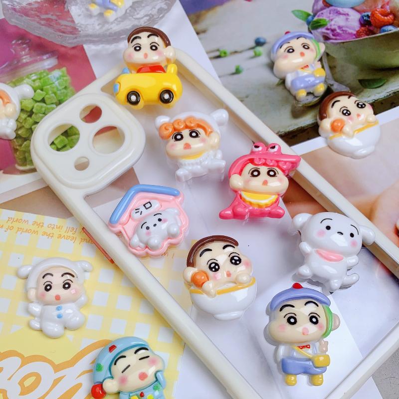 10Pcs/set Crayon Shin-chan Cro – обзор и цена Resin Art Phone Case