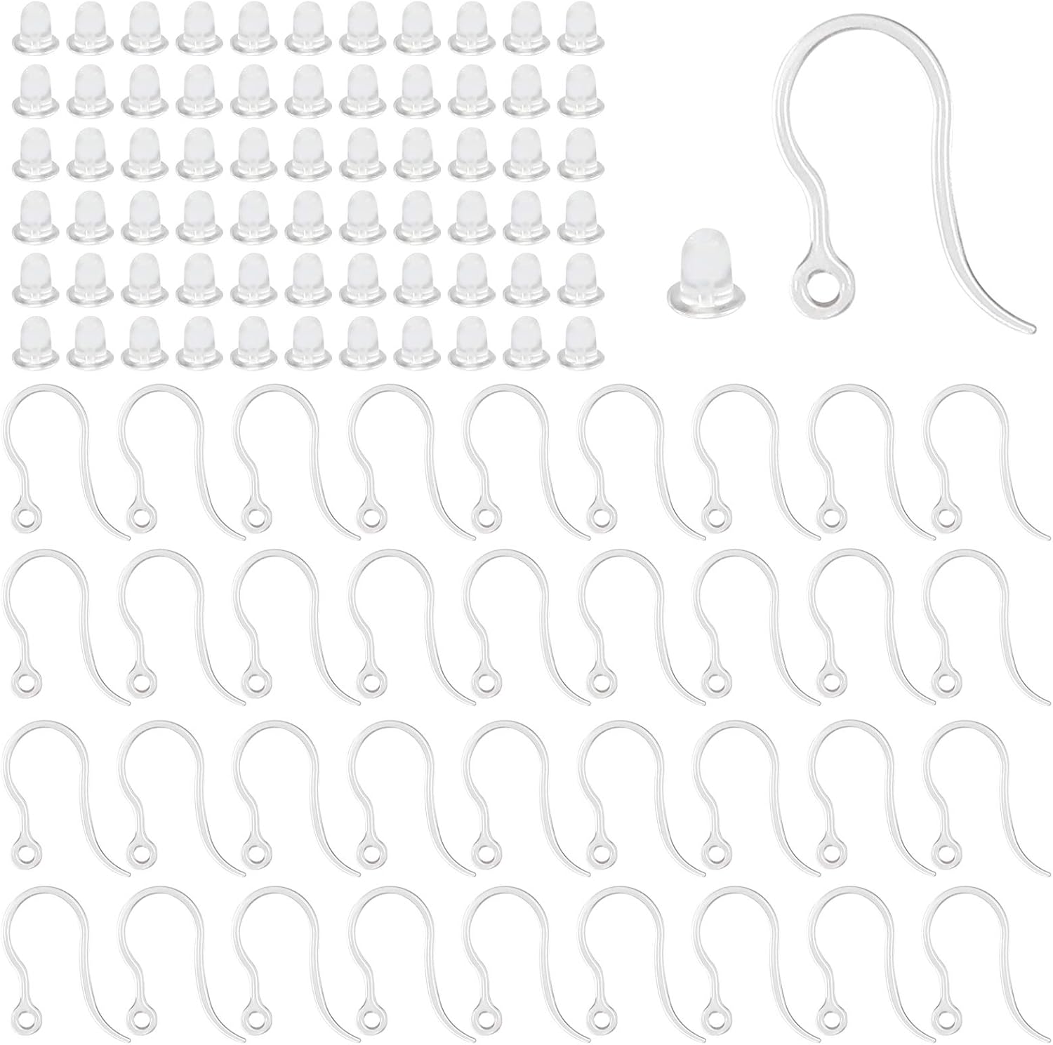40pcs Clear Plastic Earring Ho – обзор и цена Resin Art Engagement