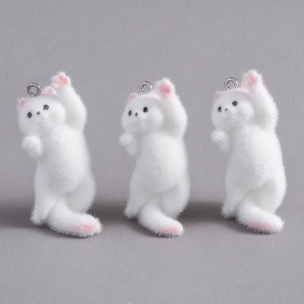 2pcs Flocking Little Cat Resin – обзор и цена Resin Art Engagement
