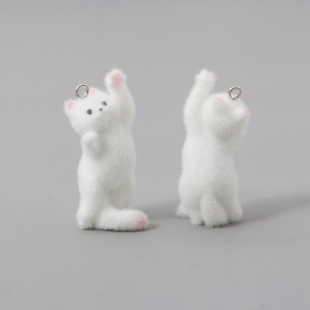 2pcs Flocking Little Cat Resin – обзор и цена Resin Art Engagement