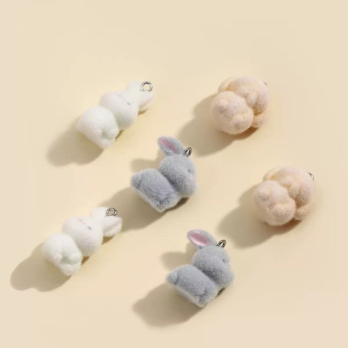 10pcs Flocking Little Rabbit R – обзор и цена Resin Art Engagement