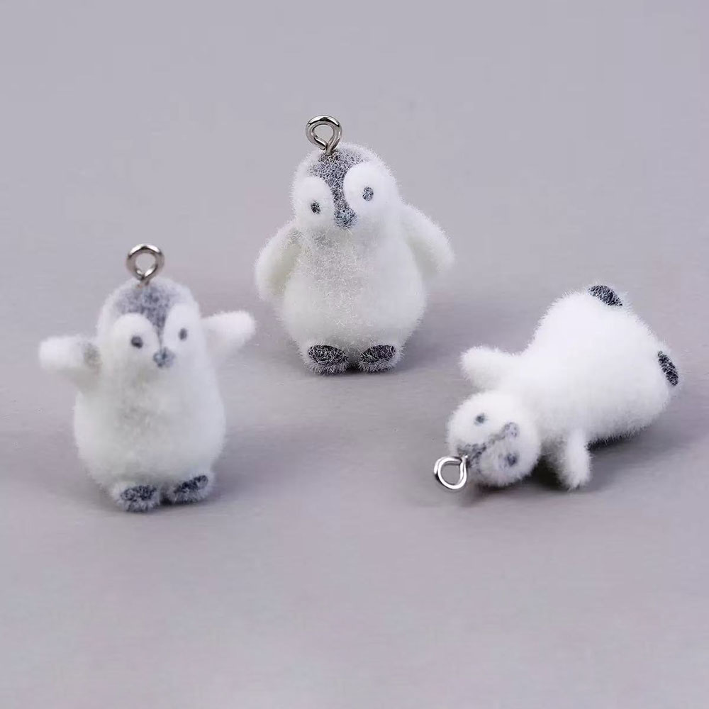 5pcs Flocking Small Penguin Re – обзор и цена Resin Art Engagement
